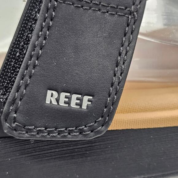 Reef Cushion Cloud Roa Womens Slide Sandals Black Adjustable Straps Size 10 - Picture 4 of 8